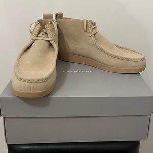 Everlane suede Moc-toe boot.